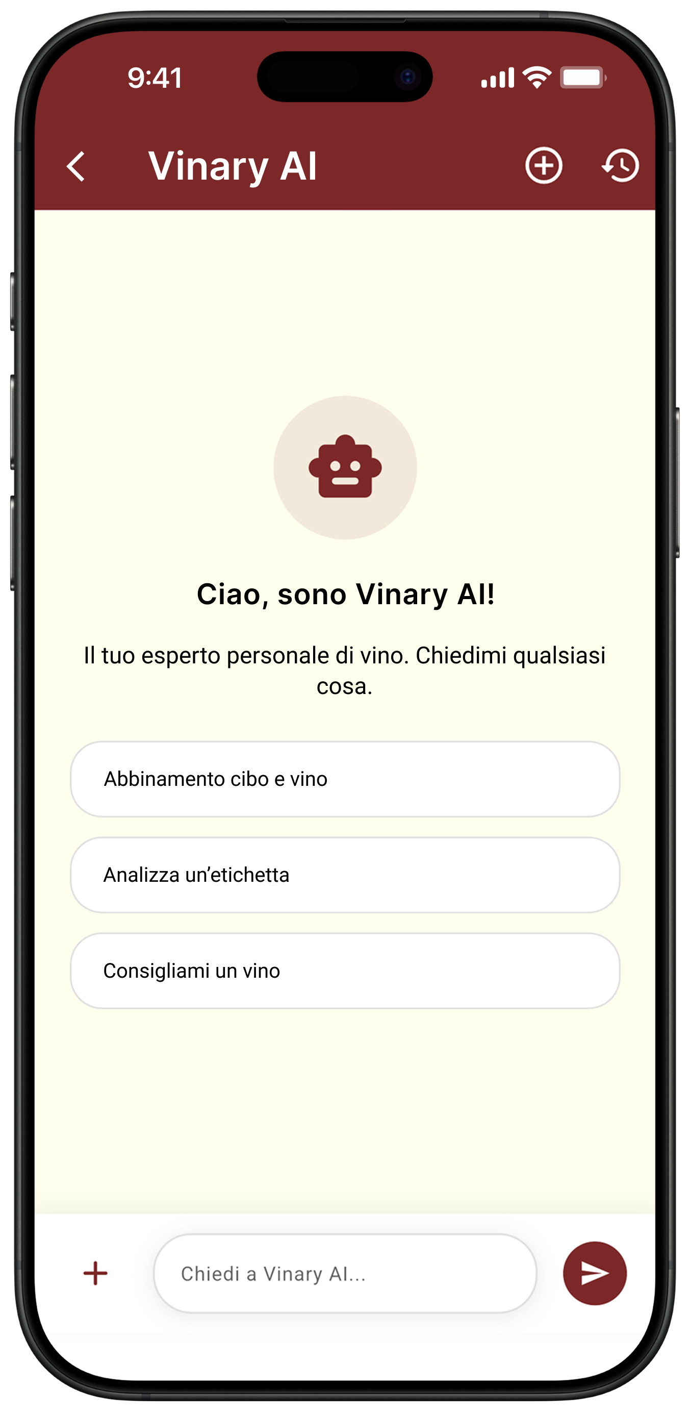 Vinary AI assistente